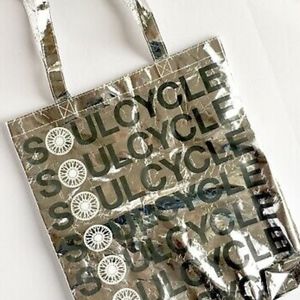 Soulcycle Signature Silver Crinkle Bag